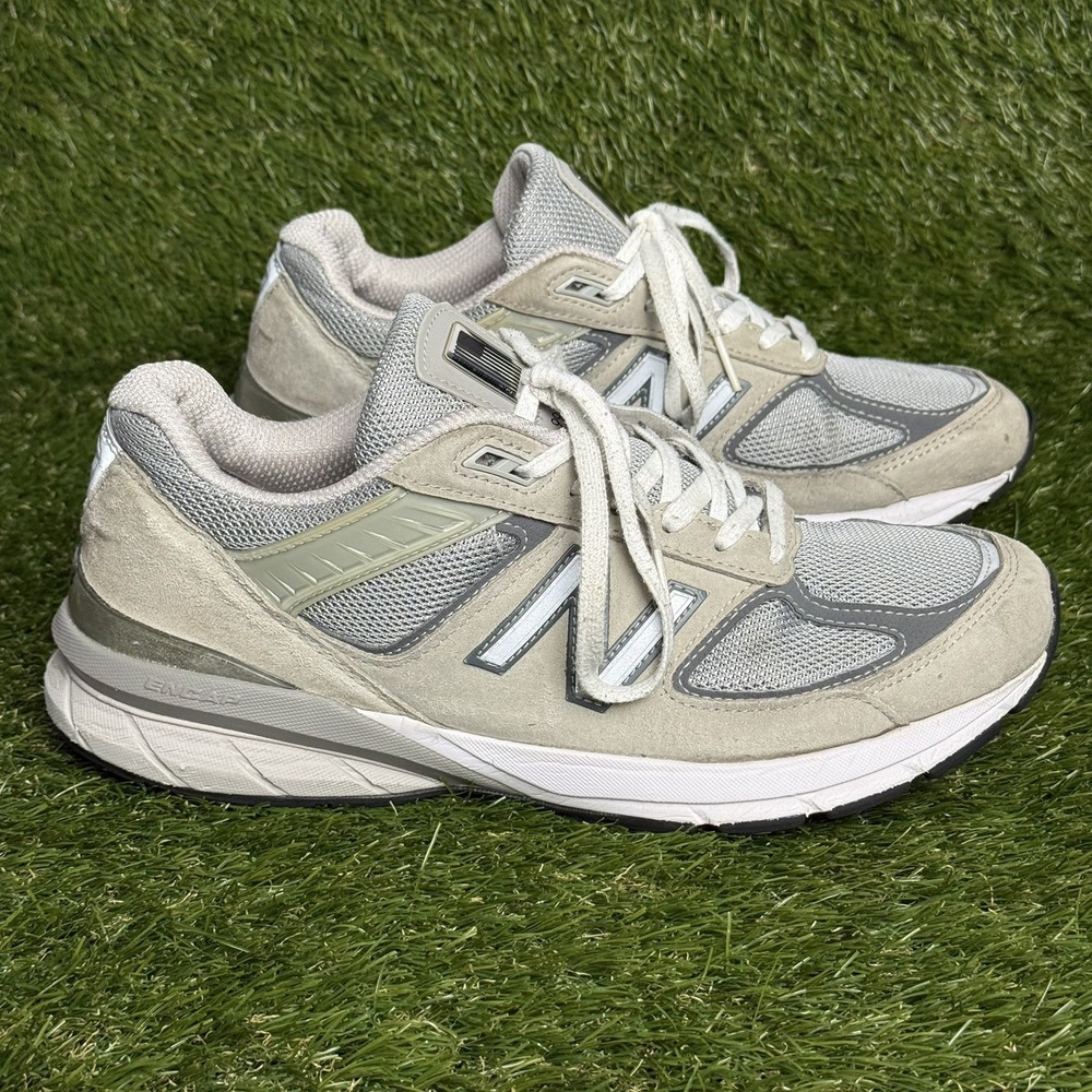 New Balance 990v5 Mens 10 Castlerock Gray Made in USA Running Shoes M990GL5